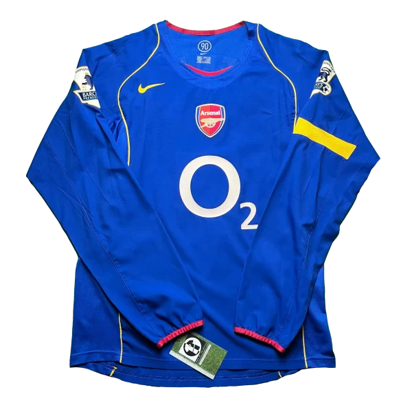 [Long Sleeve] Arsenal 2004/05 Away Shirt - Henry #14 (BPL Full Set) (Size M) - Image 2