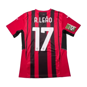 AC Milan 2021/22 Home Shirt - R.Leao #17 (Size S)
