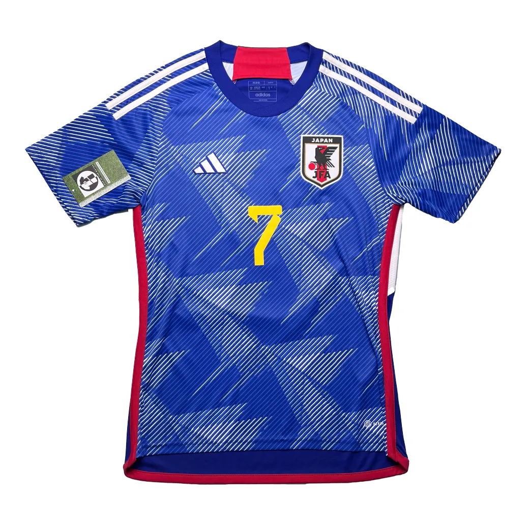 Japan 2022 Home Shirt - Mitoma #7 (Size M Asia) - Man Of The Match