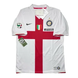 Inter Milan 2007/08 Centenary Away Shirt - Figo #7 (Serie A Full Set) (Size L)