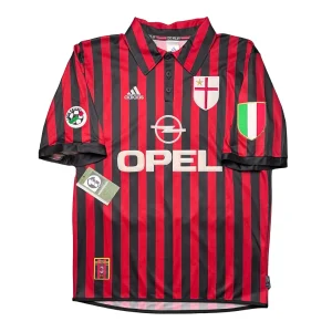 AC Milan 1999/00 Centenary Home Shirt - Shevchenko #7 (Serie A Full Set) (Size M)