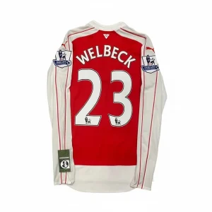 [Long Sleeve] Arsenal 2015/16 Home Shirt - Welbeck #23 (BPL Full Set) (Size S)