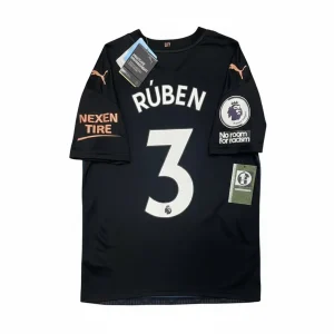 Manchester City 2020/21 Away Shirt - Rúben #3 (EPL Full Set) (Size S)