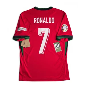 Portugal 2024 Home Shirt - Ronaldo #7 (Euro 2024 Full Set) (Size M)