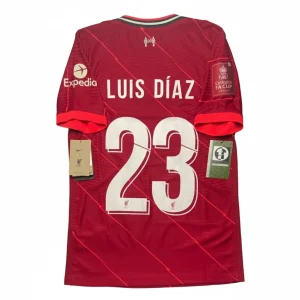 [Player Edition] Liverpool 2021/22 Home Shirt - Luis Díaz #23 (FA Cup Final Full Set) (Size S)