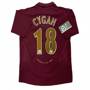 Arsenal 2005/06 Home Shirt - Cygan #18 (Size XL Boys)