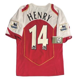 Arsenal 2004/05 Home Shirt - Henry #14 Back View