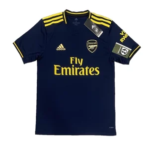 Arsenal 2019-20 Third Shirt Navy and Yellow Adidas Front View