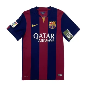Barcelona 2014-15 Home Treble Winning Shirt Front View