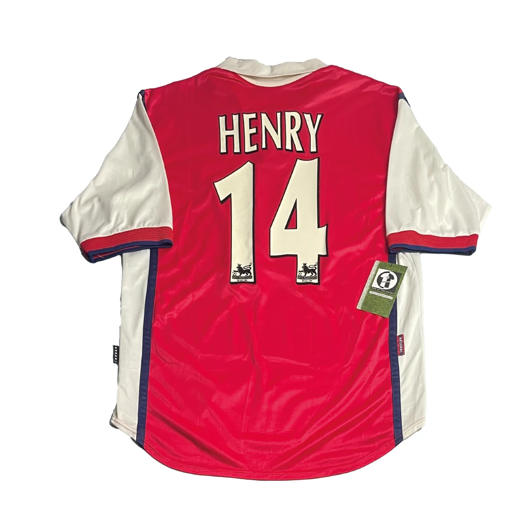 Arsenal 1999/00 Home Shirt - Henry #14 Back View