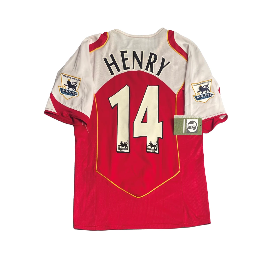 Arsenal 2004/05 Home Shirt - Henry #14 Back View