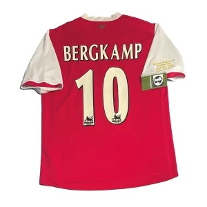 Arsenal 2006/07 Home Shirt - Bergkamp #10 Back View