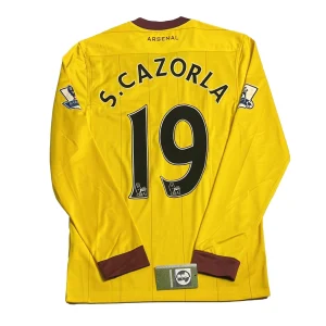[Long Sleeve] Arsenal 2012/13 3rd Shirt - S. Cazorla #19 Back View