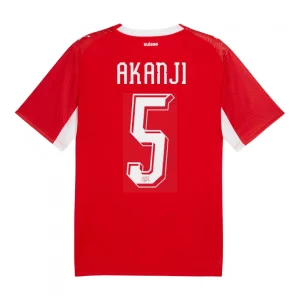 Switzerland 2026 Home Shirt - Akanji #5