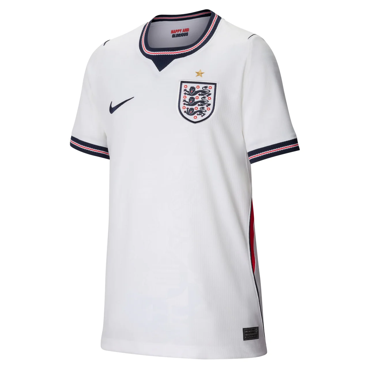 England 2026 World Cup Home Youth Shirt Front View