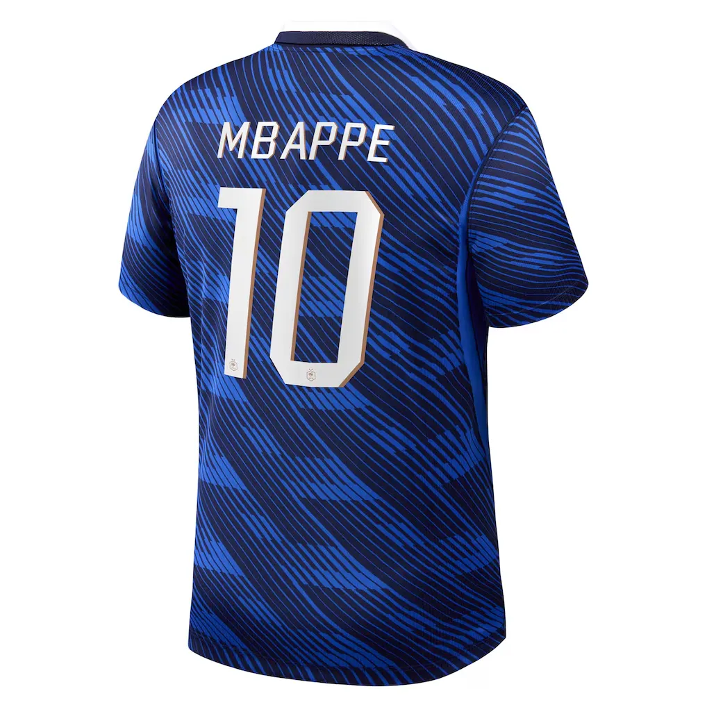 France 2026 World Cup Home Shirt - Mbappe #10 Back View