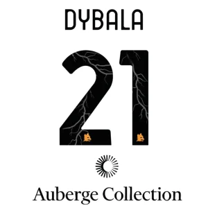AS Roma 2025/26 Away Official Printing + Back Sponsor - Dybala 21 Front View