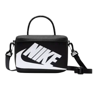 Nike Mini Shoebox Cross-Body 3L Bag Black Front View