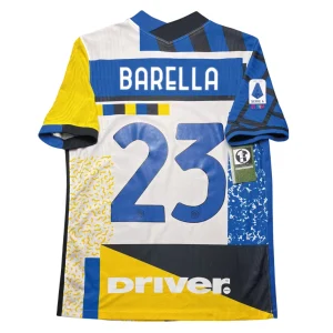[Player Edition] Inter Milan 2020/21 4th Shirt - Barella #23 Back View