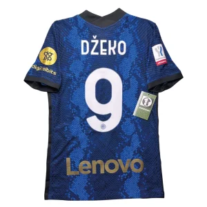 [Player Edition] Inter Milan 2021/22 Home Shirt - Dzeko #9 Back View