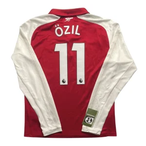 [Long Sleeve] Arsenal 2017/18 Home Shirt - Ozil #11 Back View