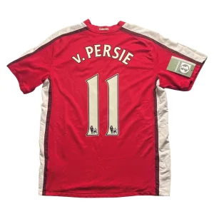 Arsenal 2008/10 Home Shirt - v. Persie #11 Back View