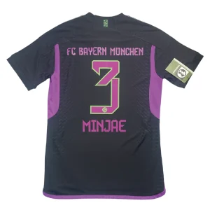 [Player Edition] Bayern Munich 2023/24 Away Shirt - Minjae #3 Back View