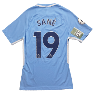 [Kitroom Edition] Manchester City 2017/18 Home Shirt - Sane #19 Back View