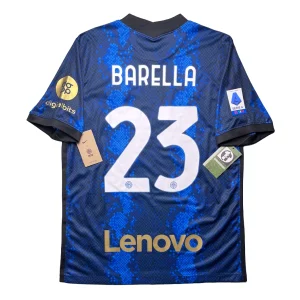 Inter Milan 2021/22 Home Shirt - Barella #23 Back View