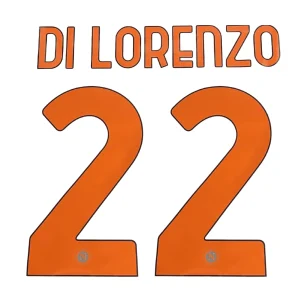 Napoli 2025/26 Halloween Official Printing - Di Lorenzo 22 Front View