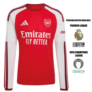 [Long Sleeve] Arsenal 2026/27 Home Shirt Front View + option