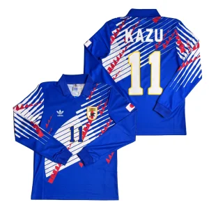 [Long Sleeve] Japan 1993 Reissue Home Shirt - Kazu #11 Front and Back View
