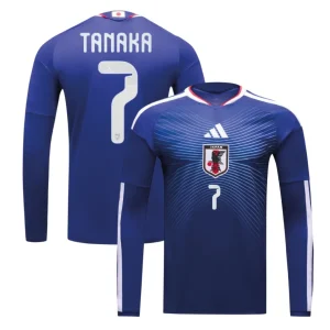 [Long Sleeve] Japan 2026 World Cup Home Shirt - Tanaka #7 Both View