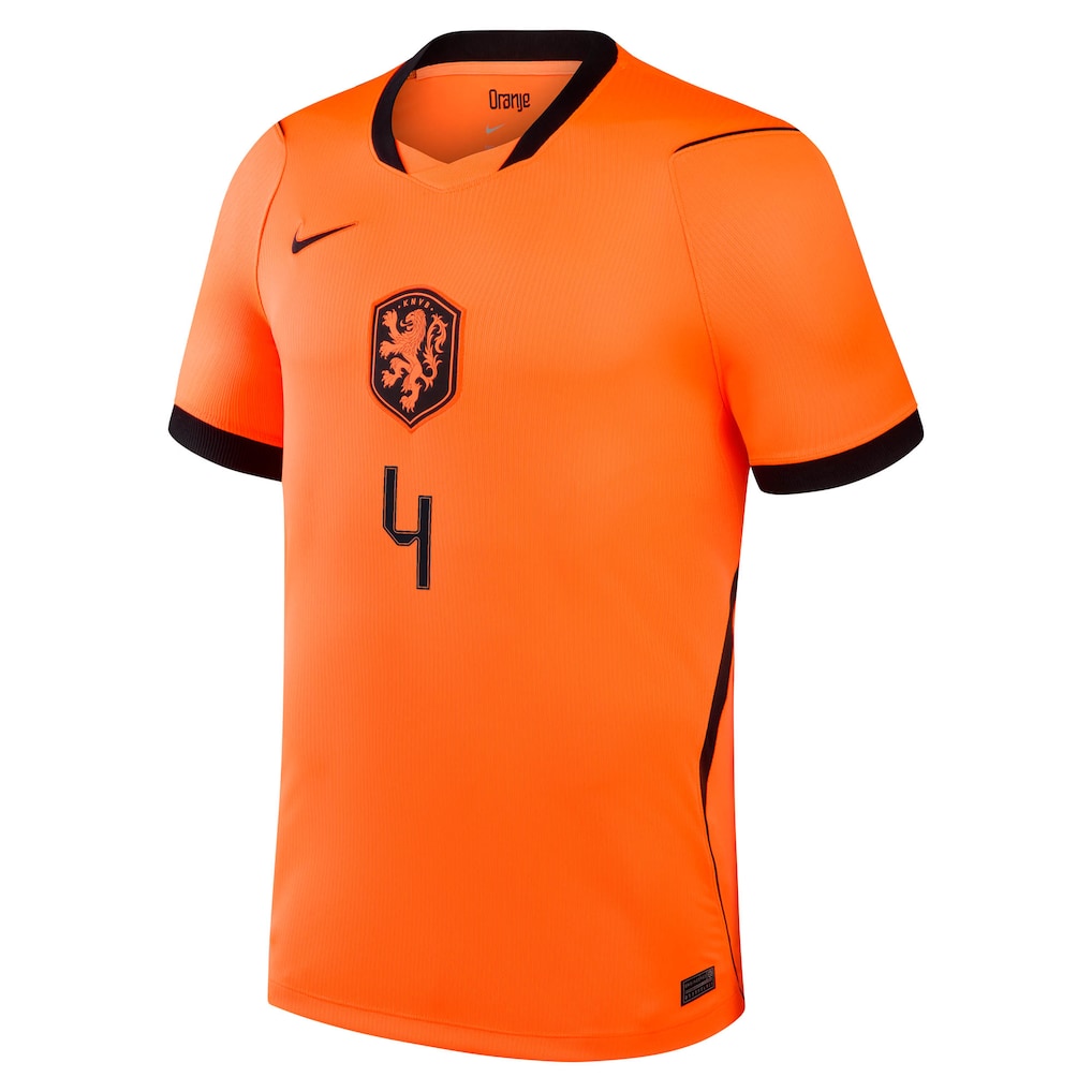 Netherlands 2026 Home Shirt - Virgil #4 - Image 3