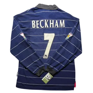 [Long Sleeve] Manchester United 1999/00 Away Shirt - Beckham #7 Back View