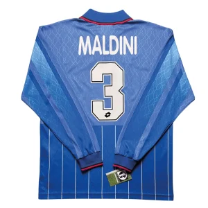 [Long Sleeve] AC Milan 1995/96 4th Shirt - Maldini #3 Back View