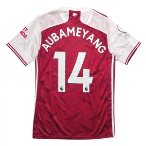 Arsenal 2020/21 Home Shirt - Aubameyang #14 Back View