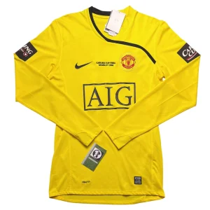 Manchester United 2008/09 Yellow Goalkeeper Shirt - Foster #12 Front View