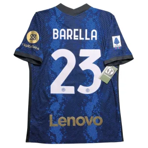 [Player Edition] Inter Milan 2021/22 Home Shirt - Barella #23 Back View
