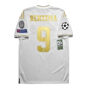 Real Madrid 2019/20 Home Shirt - Benzema #9 Back view