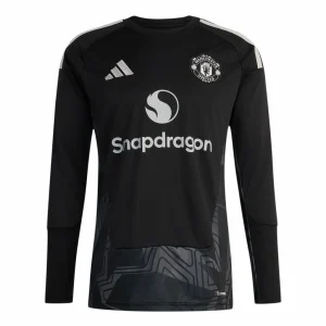 [Long Sleeve] Manchester United 2026/27 Goalkeeper Black Shirt Front View