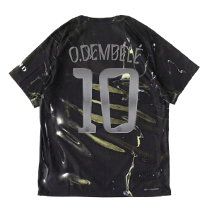 [Player Edition] PSG x Jordan 2025/26 Night Edition Shirt - O.Dembele #10 (UEFA CL Full Set)
