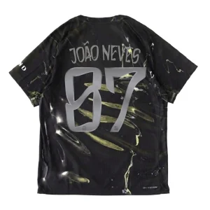 [Player Edition] PSG x Jordan 2025/26 Night Edition Shirt - Joao Neves #87 (UEFA CL Full Set)