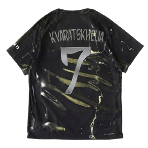 [Player Edition] PSG x Jordan 2025/26 Night Edition Shirt - Kvaratskhelia #7 (UEFA CL Full Set)