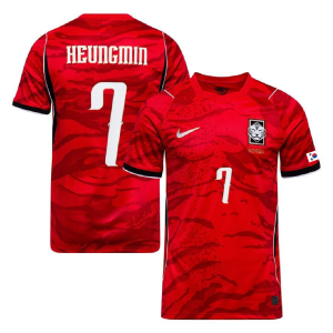 South Korea 2026 World Cup Home Shirt With Korea Flag - Heungmin #7
