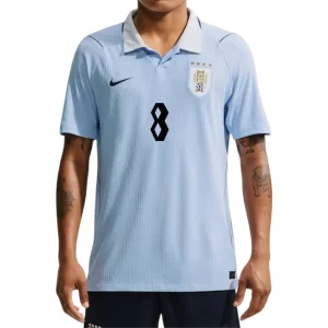 [Kitroom Edition] Uruguay 2026 World Cup Home Shirt - F.Valverde #8 Front View