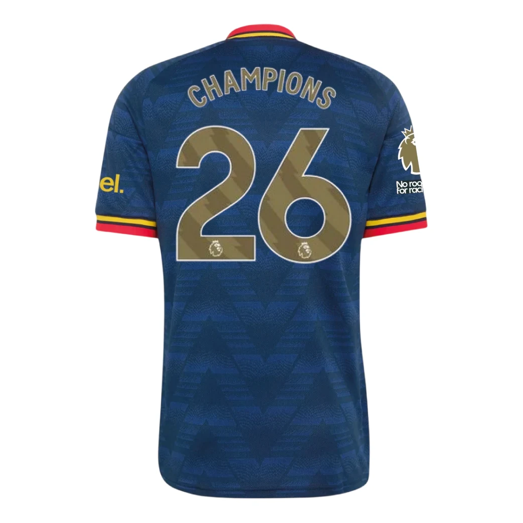 Arsenal 2026/27 Champions 26 Away Shirt Back View