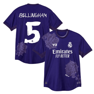 [Limited Edition] Real Madrid x Y-3 2023/24 Shirt - Bellingham #5 (Purple) (Size L Asia)