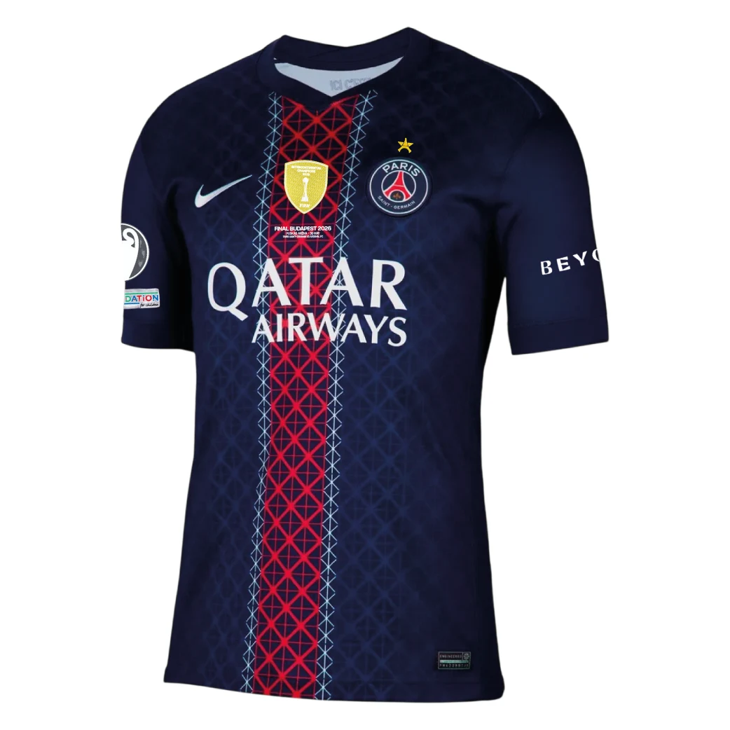 Paris Saint-Germain Final Budapest 2026 Home Shirt Front View