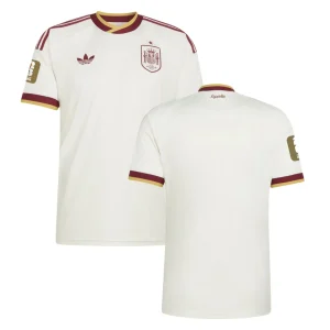 Spain 2026 World Cup Away Shirt With WC Gold Patch Both View